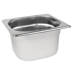 K991 Vogue Stainless Steel 1/6 Gastronorm Pan 100mm - JD Catering Equipment Solutions Ltd