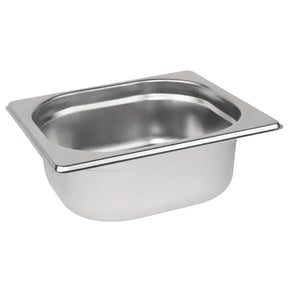 K985 Vogue Stainless Steel 1/6 Gastronorm Pan 65mm - JD Catering Equipment Solutions Ltd