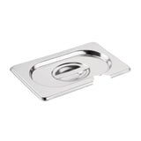 CB176 Vogue Stainless Steel 1/9 Gastronorm Notched Lid