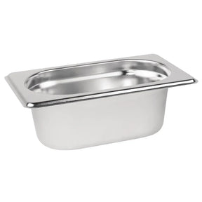 K824 Vogue Stainless Steel 1/9 Gastronorm Pan 65mm - JD Catering Equipment Solutions Ltd