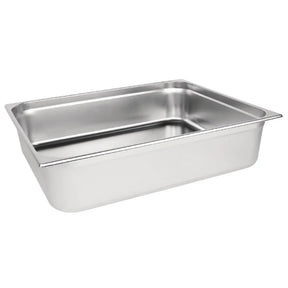 K807 Vogue Stainless Steel 2/1 Gastronorm Pan 150mm - JD Catering Equipment Solutions Ltd