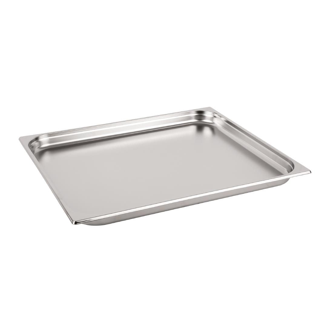 Vogue Stainless Steel 2/1 Gastronorm Pan 40mm