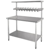 CB909 Vogue Stainless Steel Prep Station with Gantry Large