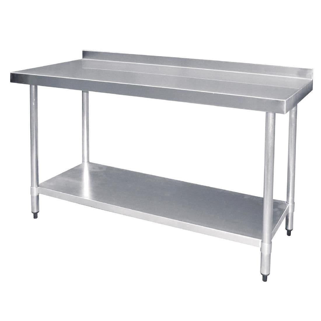 T381 Vogue Stainless Steel Prep Table with Upstand 1200mm