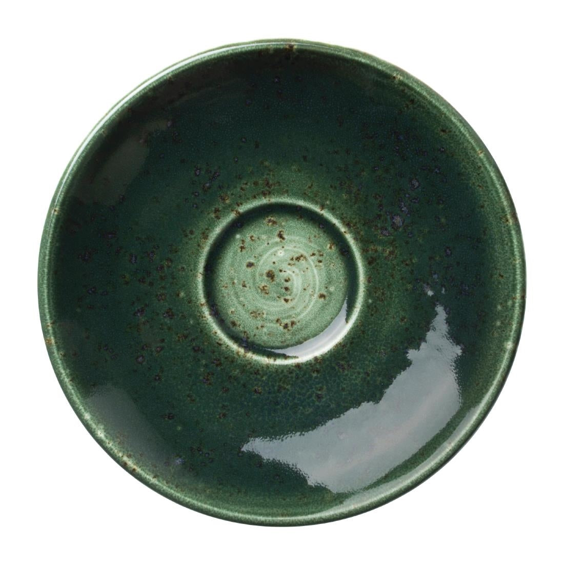 VV2420 Steelite Vesuvius Burnt Emerald Saucers 125mm (Pack of 12)