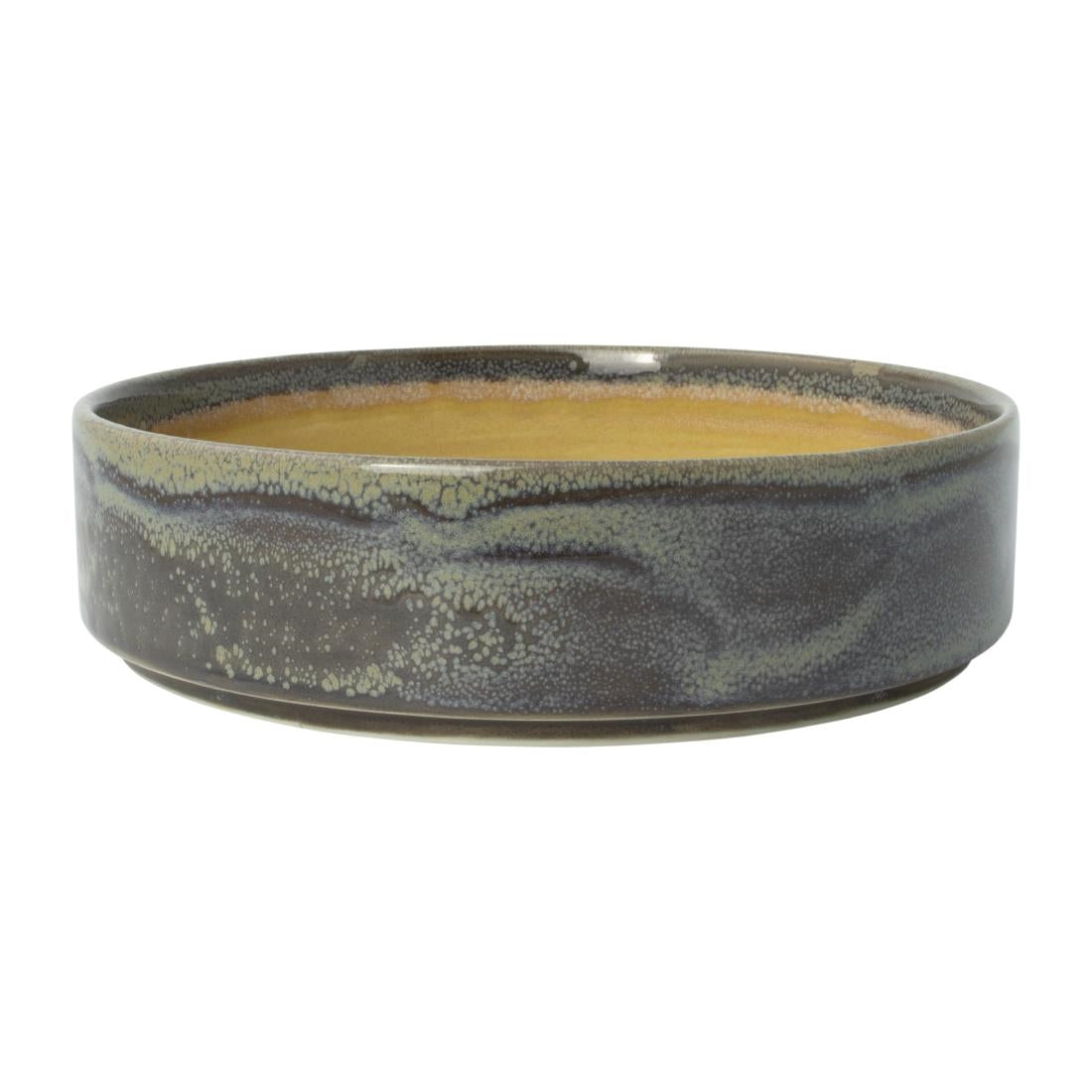 VV2425 Steelite Aurora Revolution Granite Round Stacking Trays 202mm (Pack of 12)