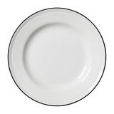 VV2675 Steelite Bead Black Band Plates 203mm (Pack of 12)
