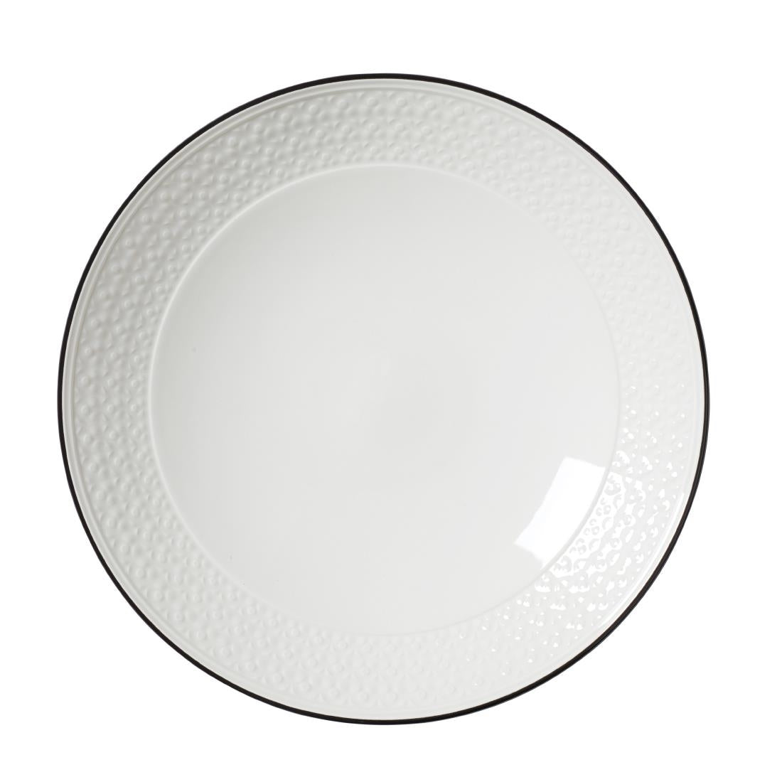 VV2678 Steelite Bead Black Band Coupe Bowls 252mm (Pack of 12)