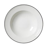 VV2679 Steelite Bead Black Band Pasta Plates 240mm (Pack of 12)