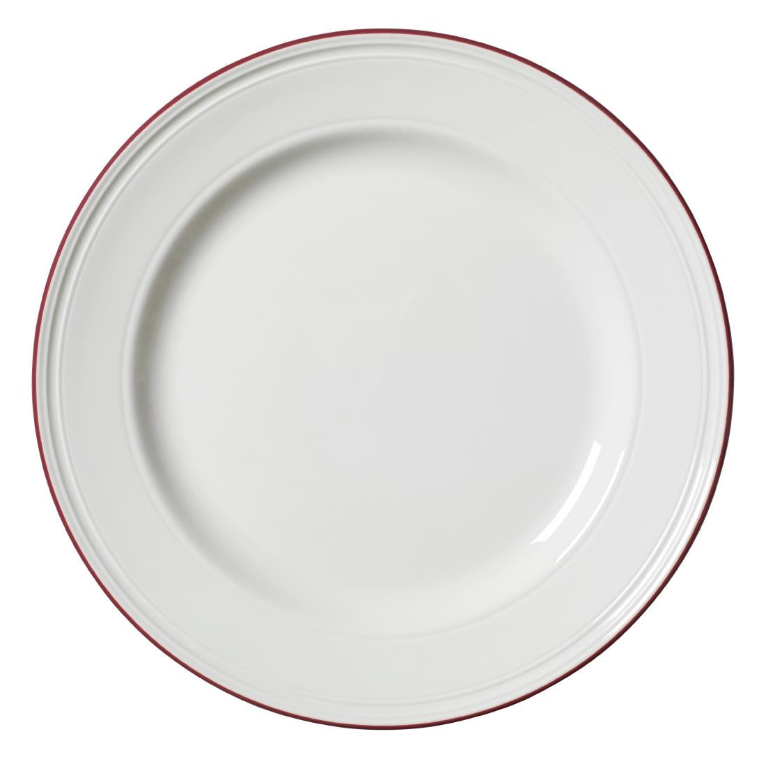 VV2683 Steelite Bead Maroon Band Plates 285mm (Pack of 6)