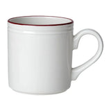 VV2693 Steelite Bead Maroon Band Mugs 285ml (Pack of 12) - JD Catering Equipment Solutions Ltd