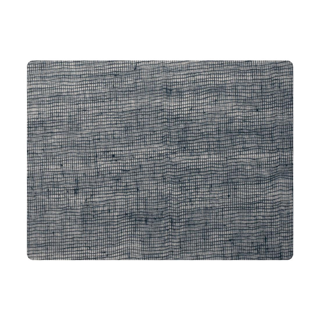 VV3423 Steelite Modern Twist Silicone Placemat Denim Blue 305x400mm (Box 12)(Direct)