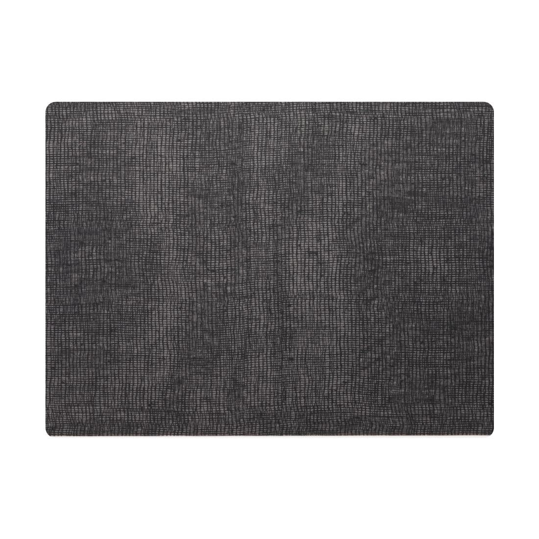 VV3424 Steelite Modern Twist Silicone Placemat Black Grey 305x400mm (Box 12)(Direct)
