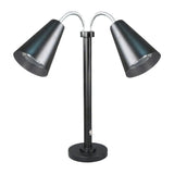 VV3479 Steelite DWH Modern Double Head Heat Lamp EU Plug Black 559mm - JD Catering Equipment Solutions Ltd