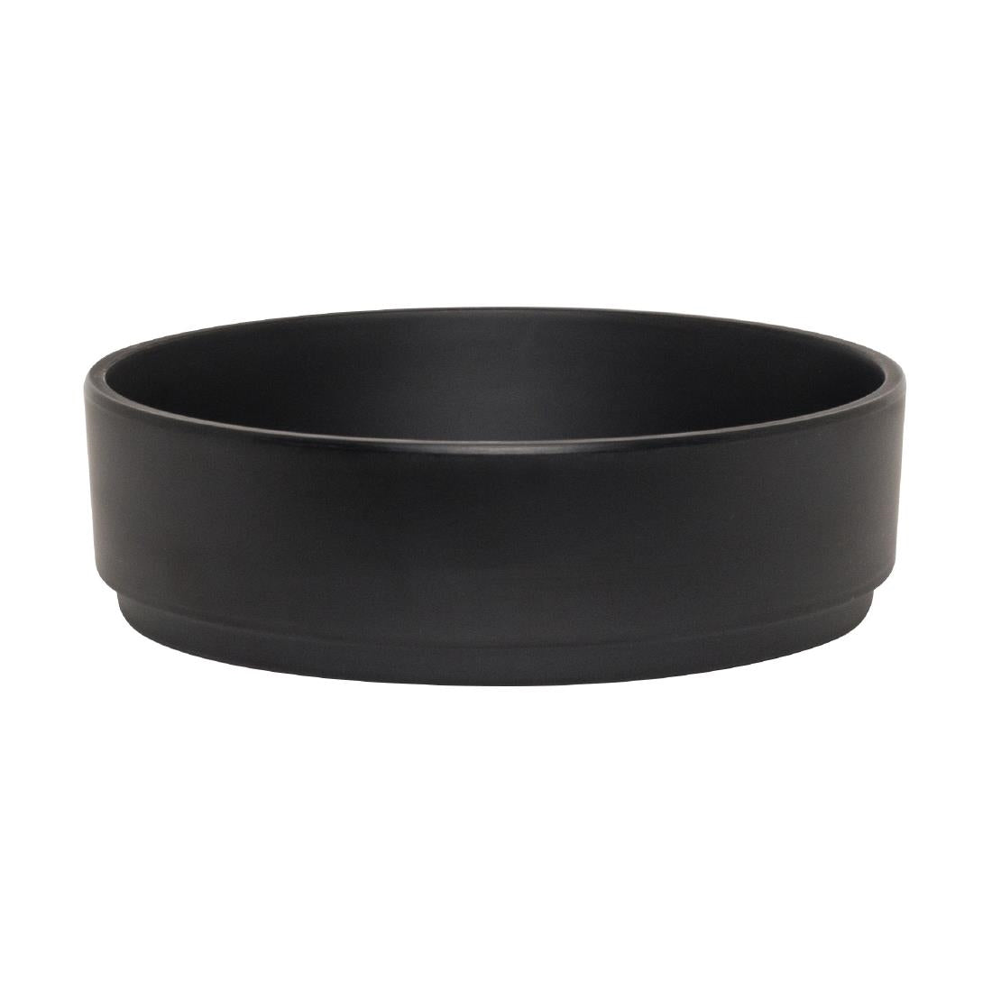 VV3577 Steelite Cali Black Stack Bowl 159mm Dia 48mm H 590ml (Box 6)(Direct)
