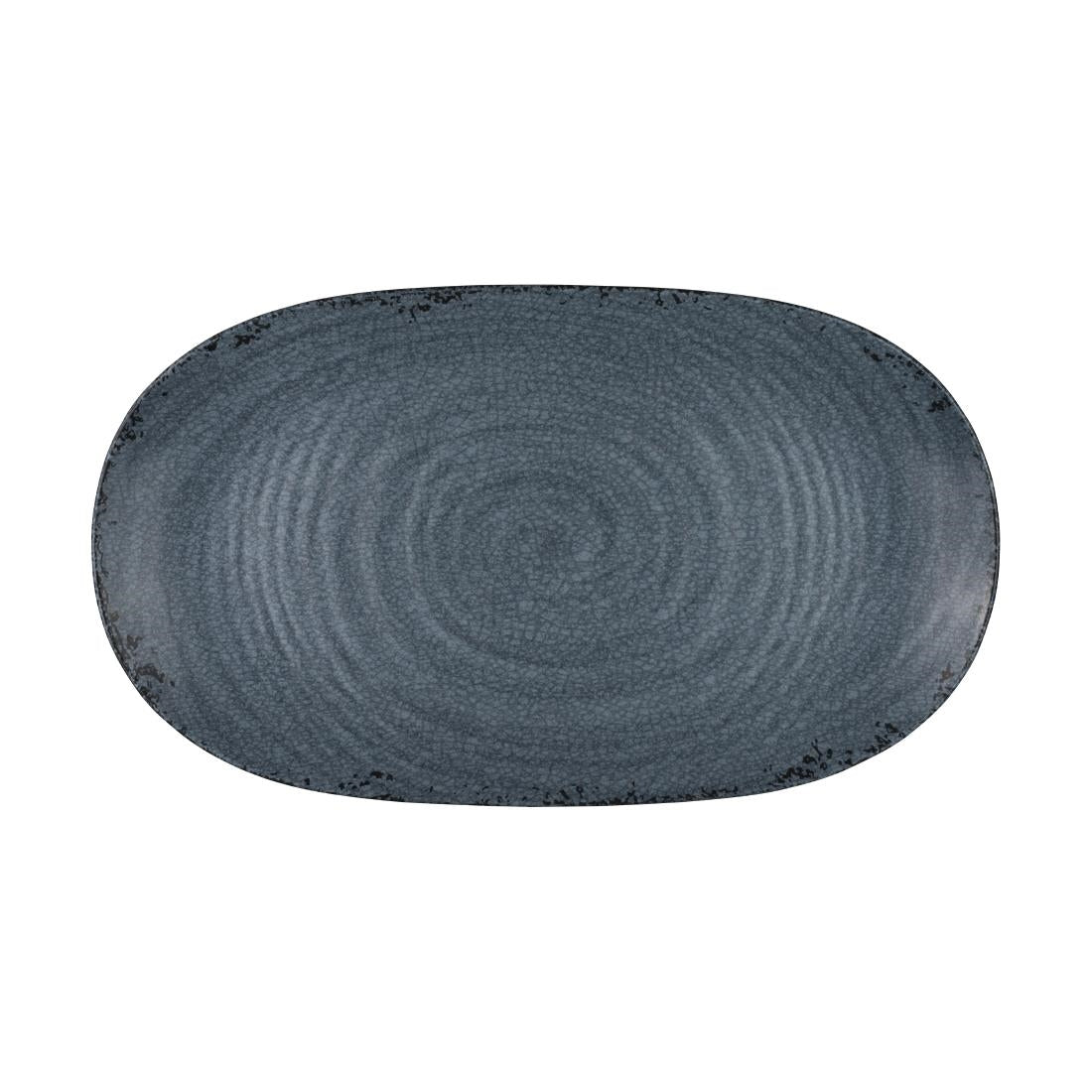 VV3588 Steelite Creations Pompeii Slate Platter 355.6x203.2mm (Box 12)(Direct)