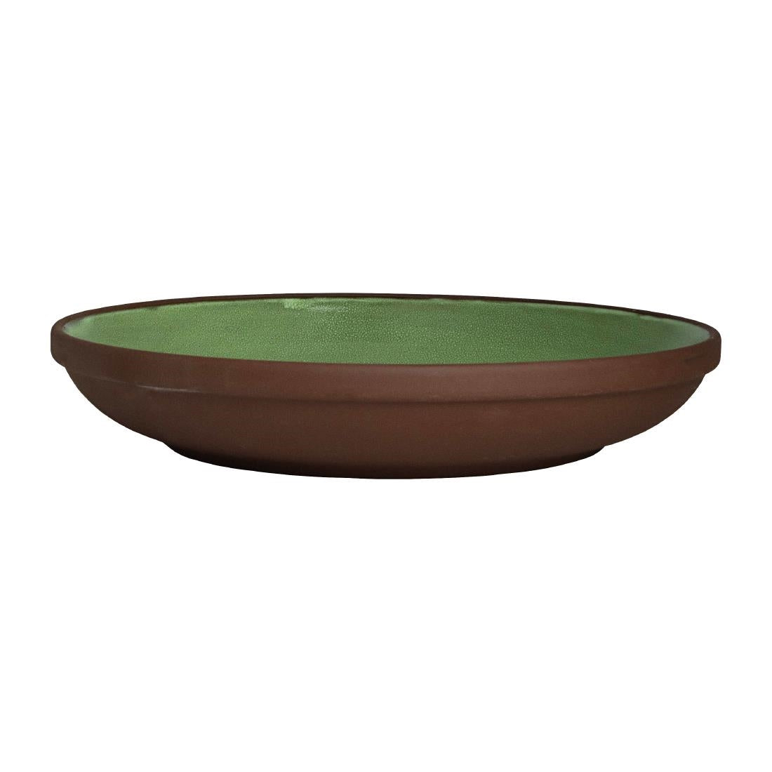 VV3656 Maham Studio Spice Cardamon Deep Plates 220mmx40mm (Pack of 12)