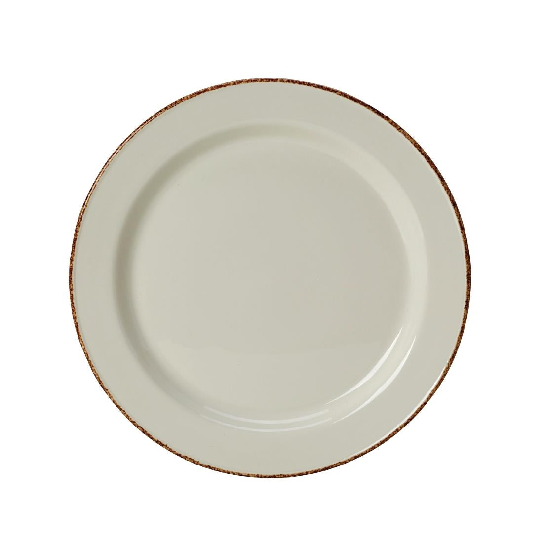 VV764 Steelite Brown Dapple Slimline Plates 203mm (Pack of 24)