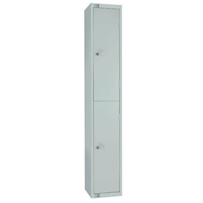 W930-CS Elite Double Door Camlock Locker with Sloping Top Grey - JD Catering Equipment Solutions Ltd