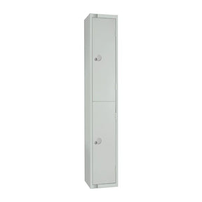 W930-CLS Elite Double Door Manual Combination Locker Locker Grey with Sloping Top - JD Catering Equipment Solutions Ltd