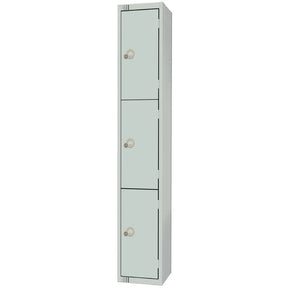 W931-CN Elite Three Door Coin Return Locker Grey - JD Catering Equipment Solutions Ltd
