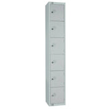 W933-P Elite Six Door Padlock Locker Grey - JD Catering Equipment Solutions Ltd