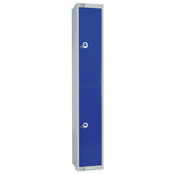 W945-CN Elite Double Door Coin Return Locker Graphite Blue