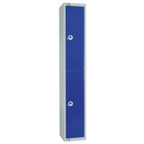 W945-P Elite Double Door Padlock Locker Blue - JD Catering Equipment Solutions Ltd