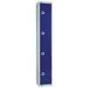 W947-ELS Elite Four Door Electronic Combination Locker with Sloping Top Blue - JD Catering Equipment Solutions Ltd