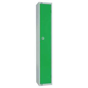 W954-CL Elite Single Door Manual Combination Locker Locker Green - JD Catering Equipment Solutions Ltd