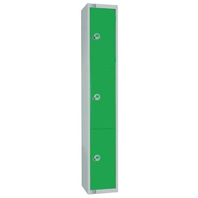 W956-CL Elite Three Door Manual Combination Locker Locker Green - JD Catering Equipment Solutions Ltd
