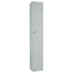 W959-PS Elite Single Door Padlock Locker with Sloping Top Grey - JD Catering Equipment Solutions Ltd