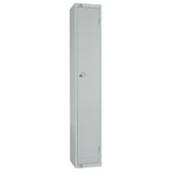 W959-CLS Elite Single Door Manual Combination Locker Locker Grey with Sloping Top