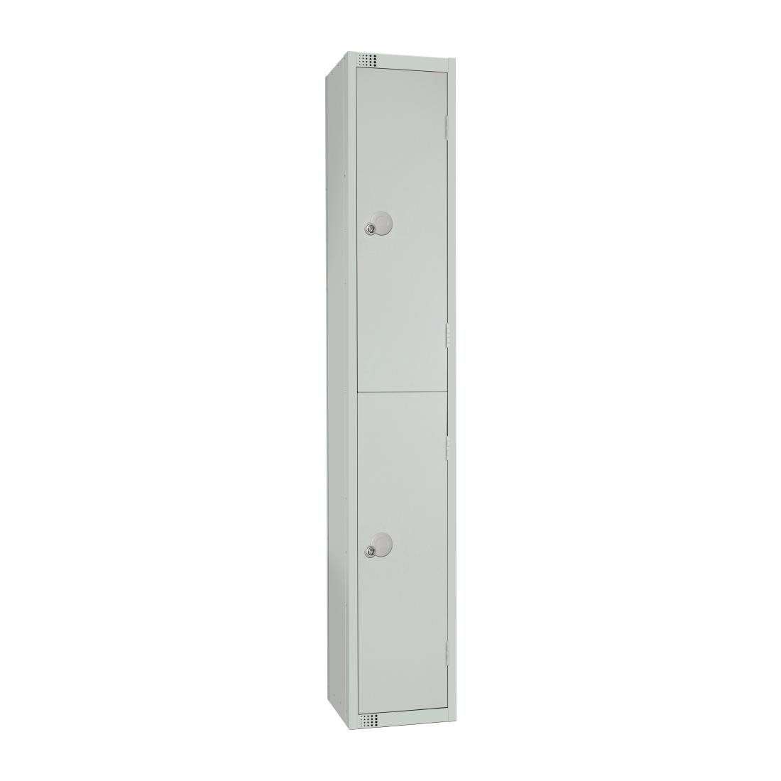W960-CLS Elite Double Door Manual Combination Locker Locker Grey with Sloping Top