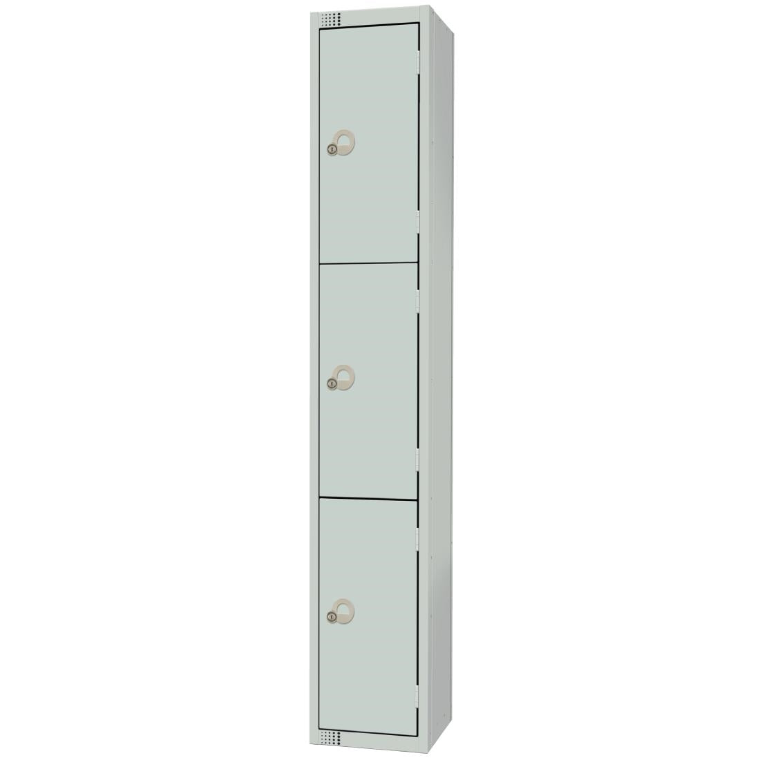 W961-CL Elite Three Door Manual Combination Locker Locker Grey