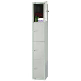 W962-CL Elite Four Door Manual Combination Locker Locker Grey
