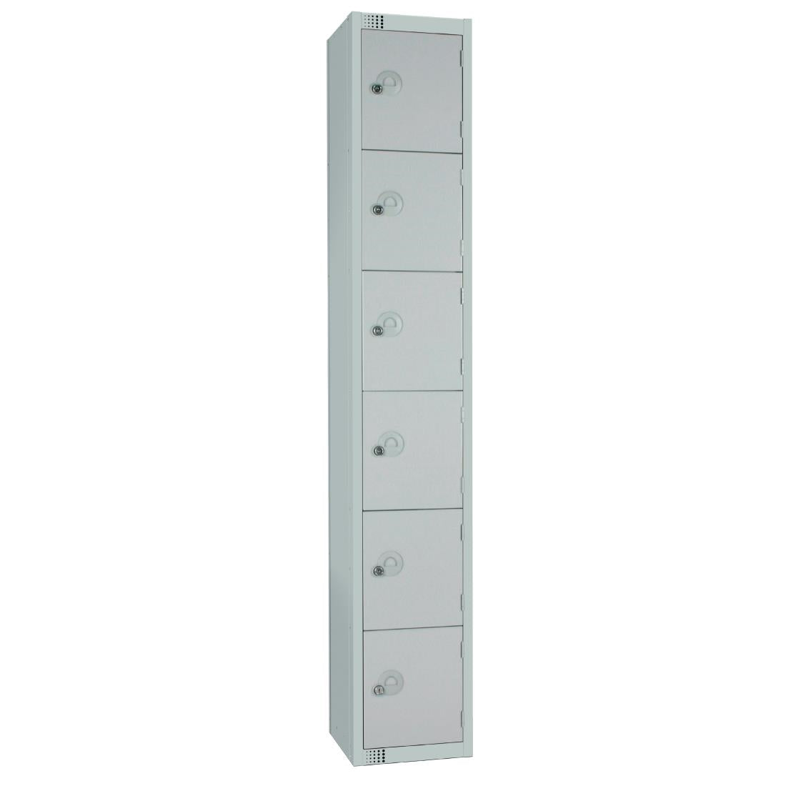 W963-ELS Elite Six Door Electronic Combination Locker with Sloping Top Grey