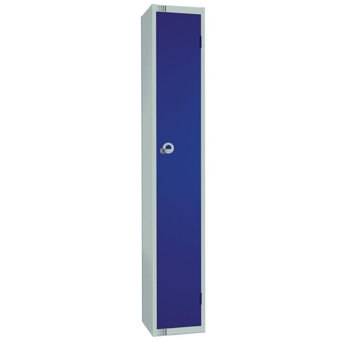 W974-CS Elite Single Door Camlock Locker with Sloping Top Blue