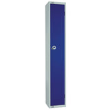 W974-CN Elite Single Door Coin Return Locker Blue