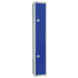 W975-CL Elite Double Door Manual Combination Locker Locker Blue