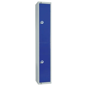 W975-P Elite Double Door Padlock Locker Blue - JD Catering Equipment Solutions Ltd