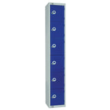 W978-C Elite Six Door Camlock Locker Blue - JD Catering Equipment Solutions Ltd