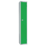 W984-ELS Elite Single Door Electronic Combination Locker with Sloping Top Green