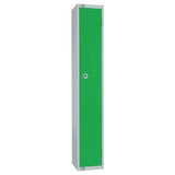 W984-CS Elite Single Door Camlock Locker with Sloping Top Green - JD Catering Equipment Solutions Ltd