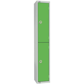W985-CNS Elite Double Door Coin Return Locker with Sloping Top Graphite Green - JD Catering Equipment Solutions Ltd