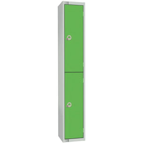 W985-CN Elite Double Door Coin Return Locker Graphite Green - JD Catering Equipment Solutions Ltd