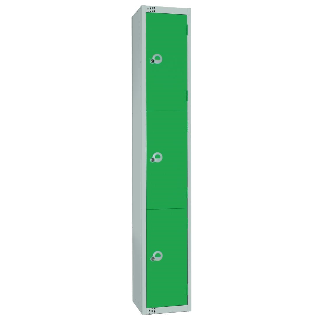 W986-EL Elite Three Door Electronic Combination Locker Green