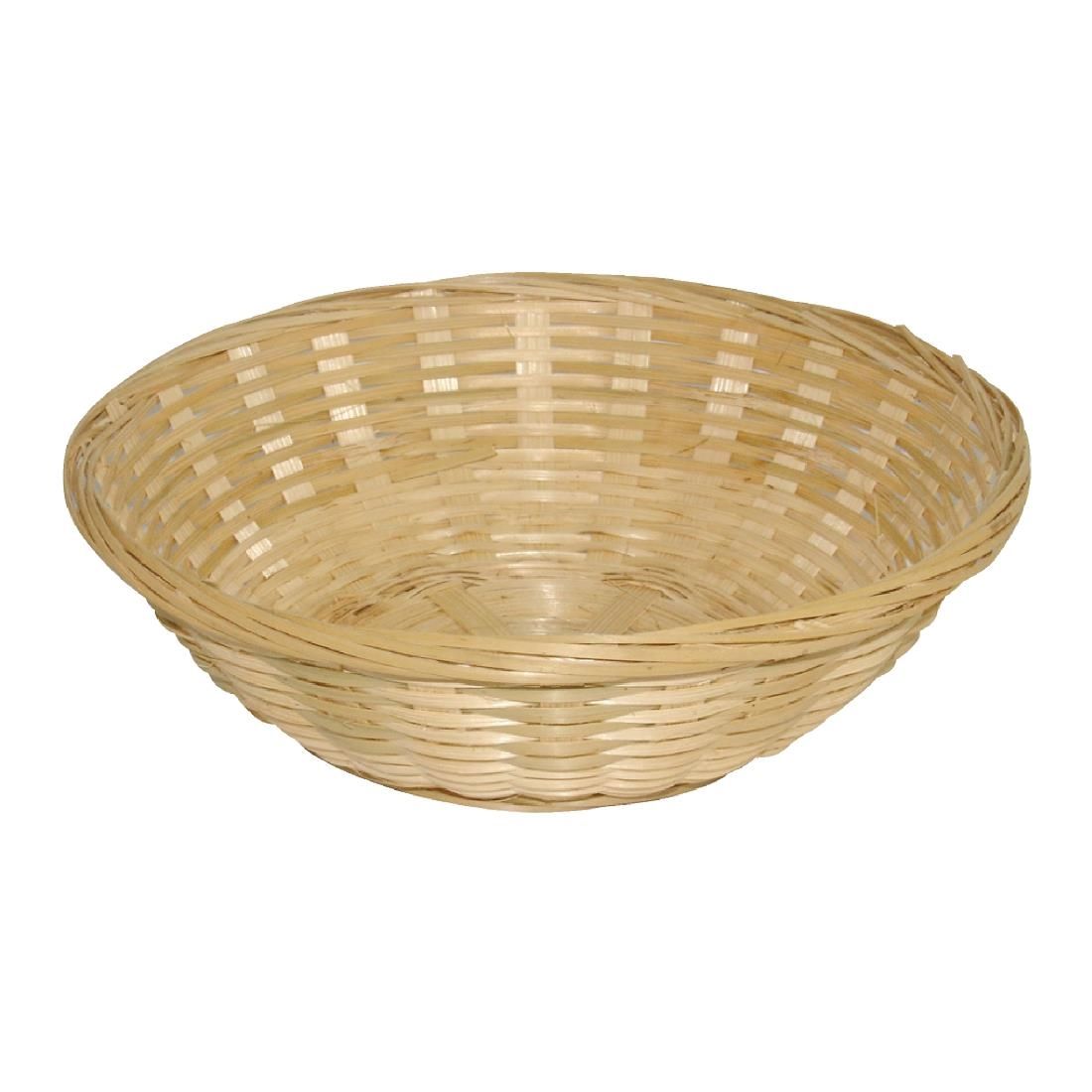 Wicker Round Bread Basket (Pack of 6)