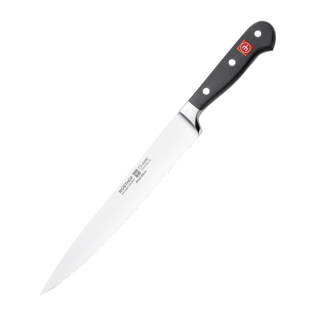 C958 Wusthof Classic Carving Knife Serrated 23cm