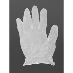 Y247-L Vogue Powder-Free Vinyl Gloves Clear Large (Pack of 100) - JD Catering Equipment Solutions Ltd